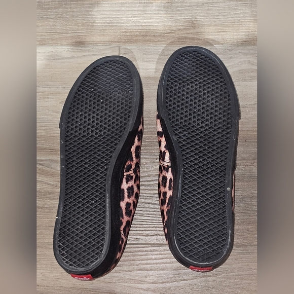 Vans Off The Wall Unisex Cheetah Leopard Print Sneakers Shoes Tan Black M5/W6.5 - Picture 4 of 5